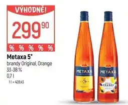 Globus Metaxa 5* brandy Original, Orange nabídka