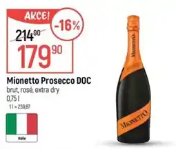 Globus Mionetto Prosecco DOC nabídka