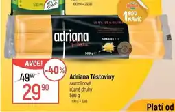 Globus Adriana Těstoviny nabídka