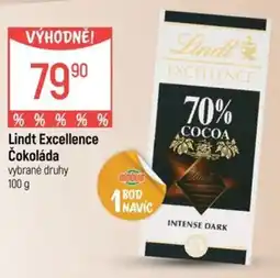 Globus Lindt Excellence Čokoláda nabídka