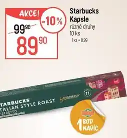 Globus Starbucks kapsle nabídka