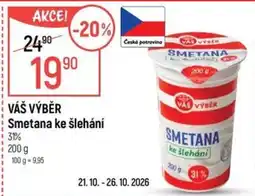 Globus Váš výběr smetana ke šlehání nabídka