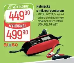 Globus Aroso nabíječka s mikroprocesorem nabídka