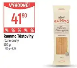 Globus Rummo Těstoviny nabídka