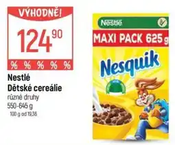 Globus Nestlé Dětské cereálie nabídka