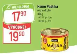 Globus Hamé Paštika nabídka