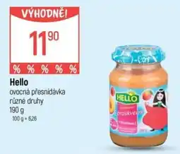 Globus Hello ovocná přesnídávka nabídka