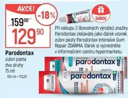 Globus Parodontax zubní pasta dva druhy nabídka