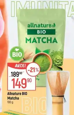 Globus Allnature Bio Matcha nabídka