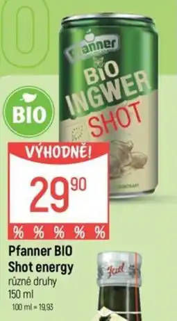 Globus Pfanner bio Shot energy nabídka
