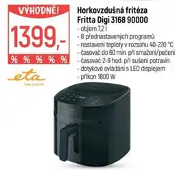 Globus Eta horkovzdušná fritéza Fritta Digi 3168 90000 nabídka
