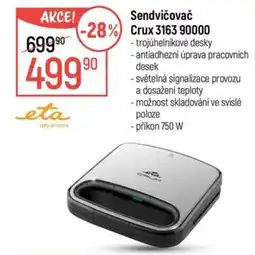 Globus Crux sendvičovač 3163 90000 nabídka