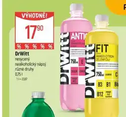 Globus DrWitt nesycený nealkoholický nápoj různé druhy nabídka