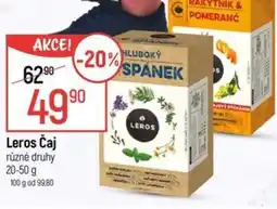 Globus Leros Čaj nabídka
