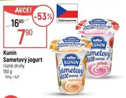 Globus Kunin Sametový jogurt nabídka
