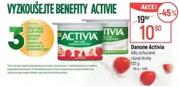 Globus Danone Activia bílá, ochucená různé druhy nabídka