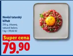 Lidl Hovězí tatarský biftek nabídka