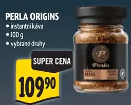 Albert Perla Origins instantní káva nabídka
