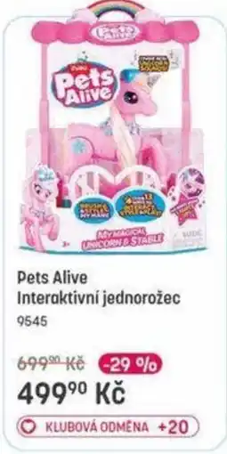 Bambule Pets Alive Interaktivní jednořožec nabídka