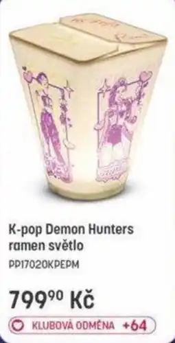 Bambule K-pop Demon Hunters ramen světlo nabídka