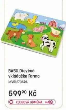 Bambule Babu dřevěná vkládačka farma nabídka