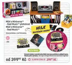 Bambule MGA's Miniverse Real Music přehrávač nabídka