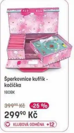 Bambule Šperkovnice kufřík - kočička nabídka