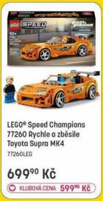 Lego speed champions 77260 rychle a zbesile toyota supra mk4