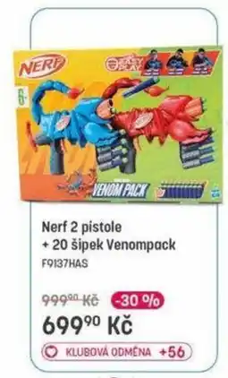 Bambule Nerf 2 pistole + 20 šipek Venompak nabídka