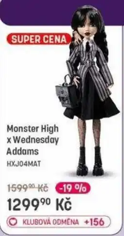 Bambule Monster High x Wednesday Addams HXJ04MAT nabídka