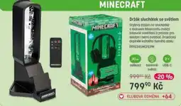 Bambule Minecraft držák sluchátek se světlem nabídka