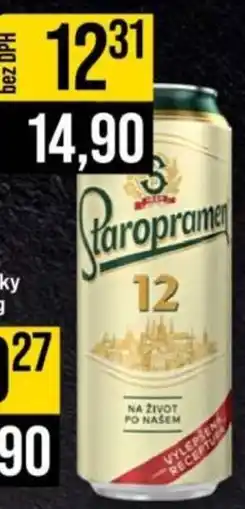 Jip Staropramen 12 světlý ležák nabídka