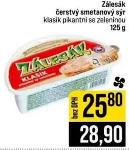 Jip Zálesák čerstvý smetanový sýr klasik pikantní se zeleninou nabídka