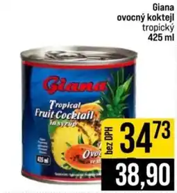 Jip Giana ovocný koktejl tropický nabídka