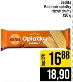 Jip Sedita rodinné oplatky kakaové nabídka