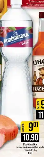 Jip Poděbradka ochucená minerální voda nabídka