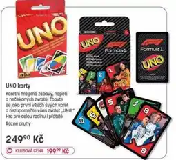 Bambule Uno karty nabídka