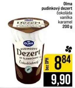 Jip Olma pudinkový dezert čokoláda vanilka karamel nabídka