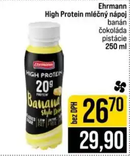 Jip Ehrmann high protein mléčný nápoj banán čokoláda pistácie nabídka