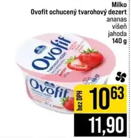 Jip Milko Ovofit ochucený tvarohový dezert nabídka