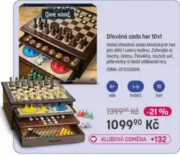 Bambule Game House dřevěná sada her 10v1 nabídka