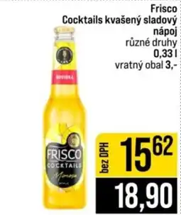 Jip Frisco cocktails nabídka
