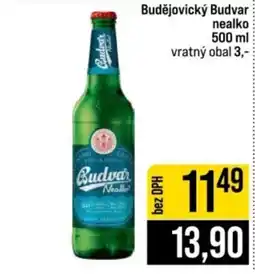 Jip Budvar nealko nabídka