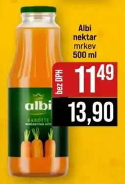Jip Albi nektar mrkev nabídka