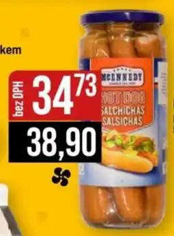 Jip McKennedy hot dog salchichas salsichas nabídka