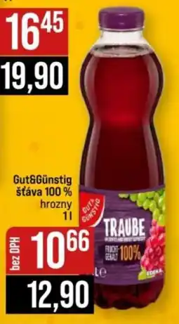 Jip Gut&Günstig šťáva 100 % hrozný nabídka