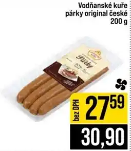 Jip Vodňanské kuře párky original české nabídka