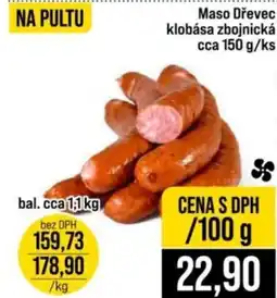 Jip Maso Drevet klobasa zbojnicka nabídka