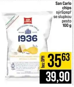 Jip San Carlo chips sýr&pepř se slupkou pesto nabídka