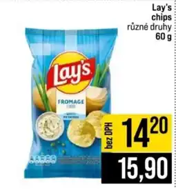 Jip Lay's chips různé druhy nabídka